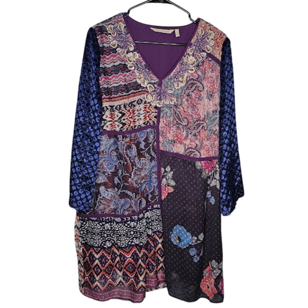 Soft Surroundings All Together patchwork tunic dr… - image 2
